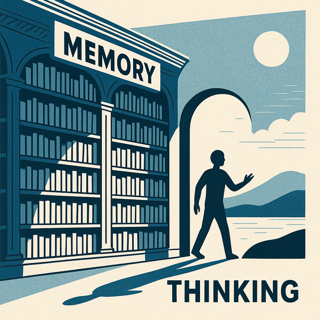 balance between thinking and memory